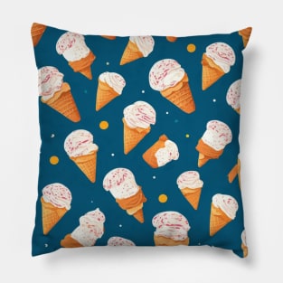 Ice Cream Pattern Pillow