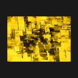 Deep yellow pattern Abstract digitally enhanced artwork 1 T-Shirt