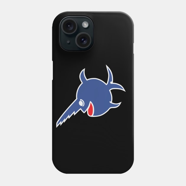 Fish saw sign on German submarines ww2. Blue version of the emblem Phone Case by FAawRay