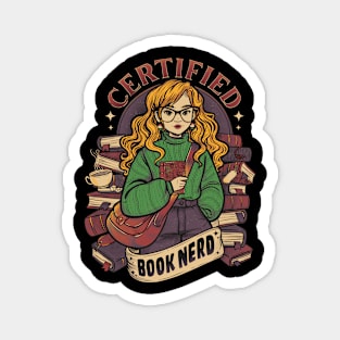 Certified Book Nerd Magnet