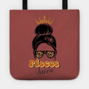 Pisces Queen Woman Born In February March Pisces Birthday Tote