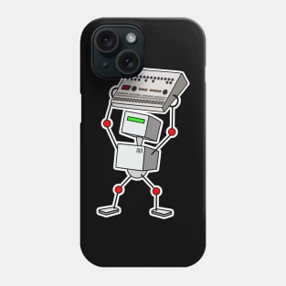 Robot Holding Synth Phone Case
