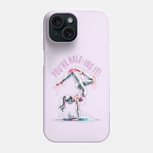 Funny yoga motivation quote, yoga gift, yoga tee Phone Case