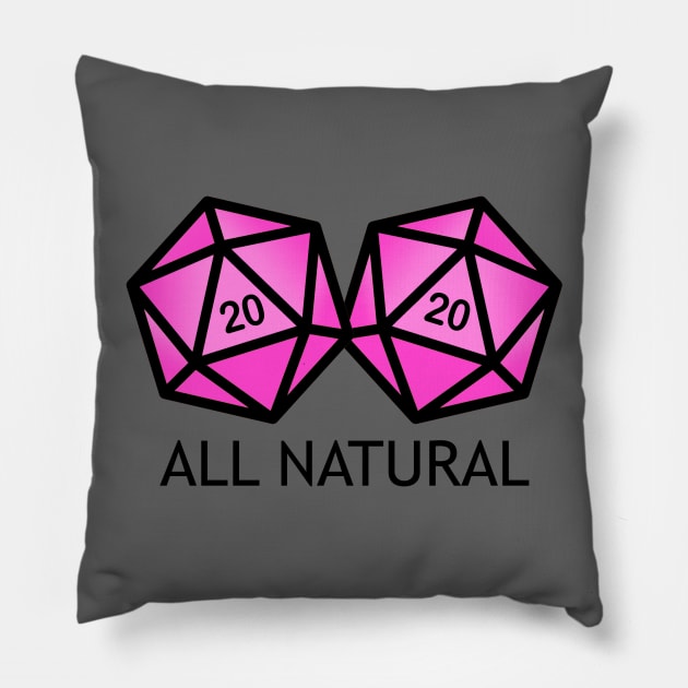 All Natural Pillow by NinthStreetShirts