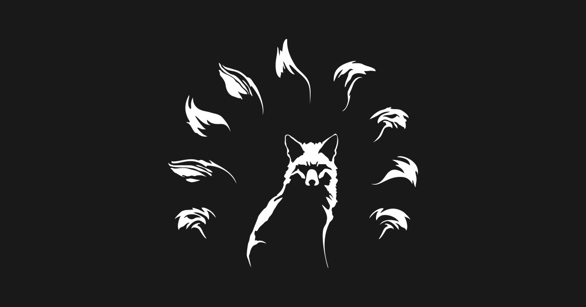 Shop Nine-Tailed Fox, Kitsune nine tailed fox kids hoodies designed by Da.....