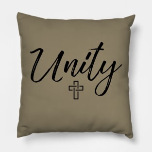 Unity with Small Cross Pillow