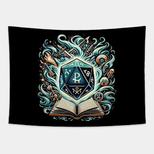 Dungeons & Dragons Cartoon Style Dice Tapestry