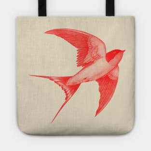 Barn Swallow red Tote