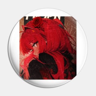 Red hair anime girl Pin