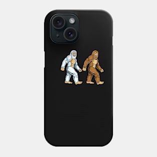 Bigfoot and Yeti best friends,Sasquatch Phone Case