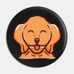 Happy Smile Dog Pin