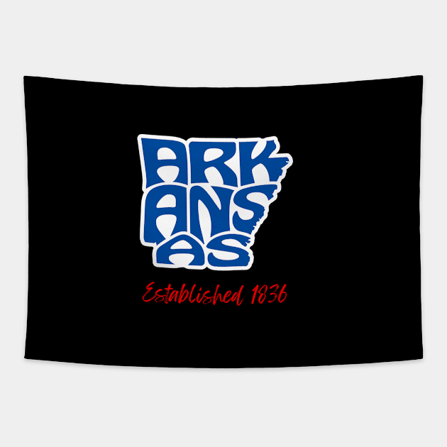 Arkansas Established 1836 Tapestry by Twisted Teeze 