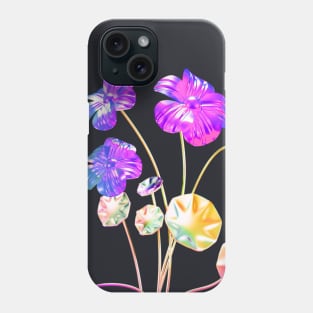 Aesthetic Chrome Plants Phone Case