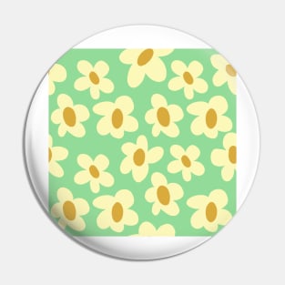 Funky Flower Pattern Pin