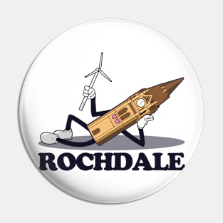 Rochdale Town Hall / Scout Moor (1930s rubberhose cartoon character style) Pin