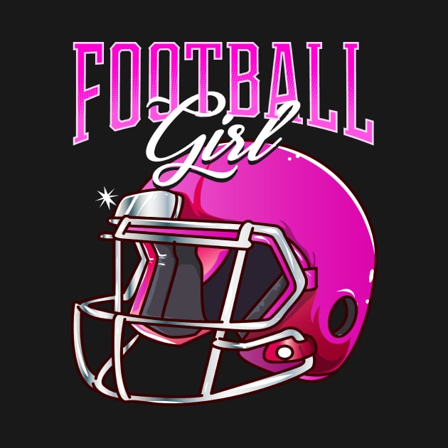 Football Girl Women Cute Football Gift Design by Dr_Squirrel