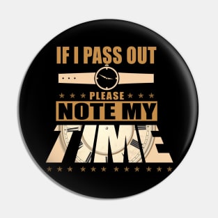 If I Pass Out Please Note My Time Shirt Funny Rowing Gym Tee Pin