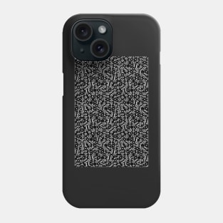 3D stacked dice black with white pips Phone Case