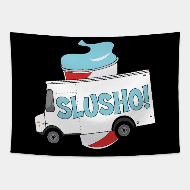 Slusho Truck Tapestry by MarkiRamone