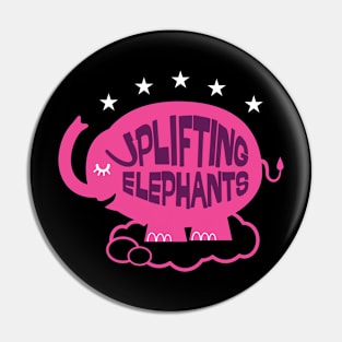 Uplifting Elephants Pin