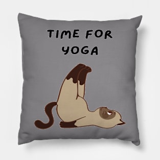 Time For Yoga Pillow