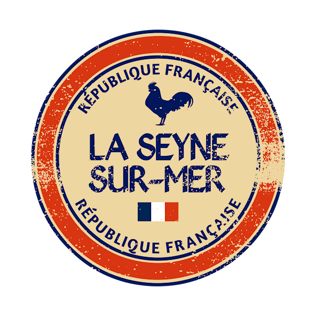 La Seyne-sur-Mer France Vintage by urban-wild-prints