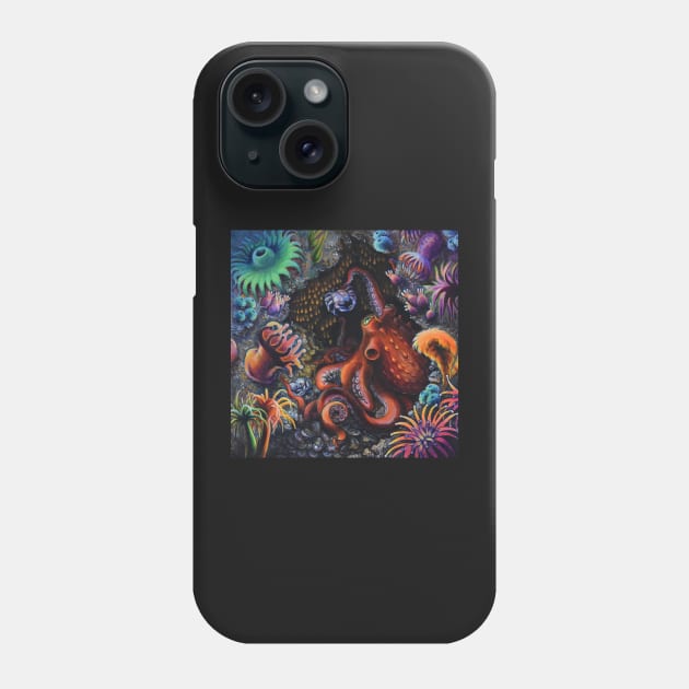 Octopus Garden of Earthly Delights Phone Case by RJKpoyp