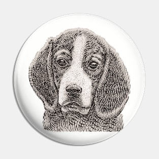 Cute Beagle Lovers  Men Women Pin