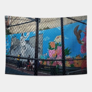 Street Art, East Harlem, Manhattan, New York City Tapestry