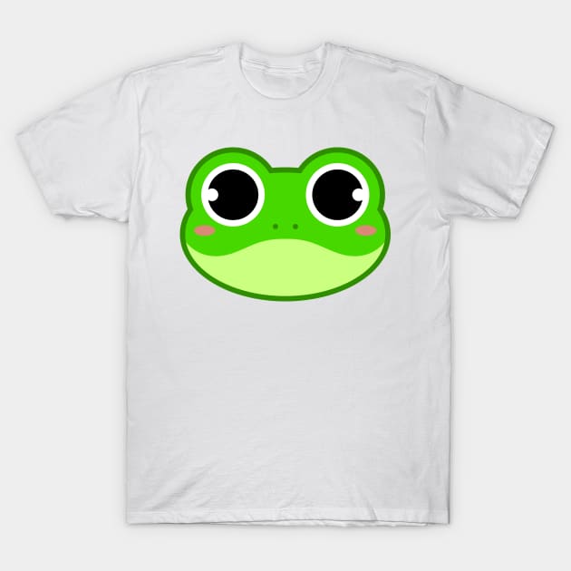 Cute Green Frog Crew Neck T-Shirt