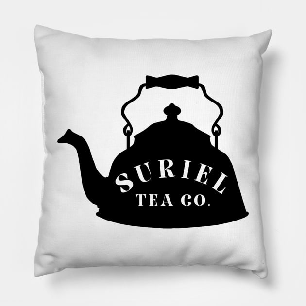 Suriel Tea Co. Pillow by medimidoodles