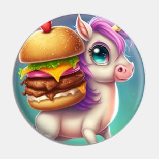 Hamburger Unicorn Pin