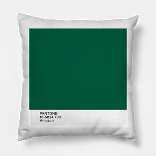 PANTONE 18-6024 TCX Amazon, green color Pillow