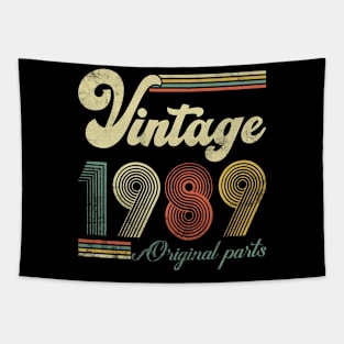 Vintage 1989 35th Birthday Gift Men Women 35 Years Old Tapestry