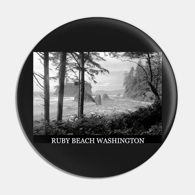 Ruby Beach Washington Pin by dltphoto