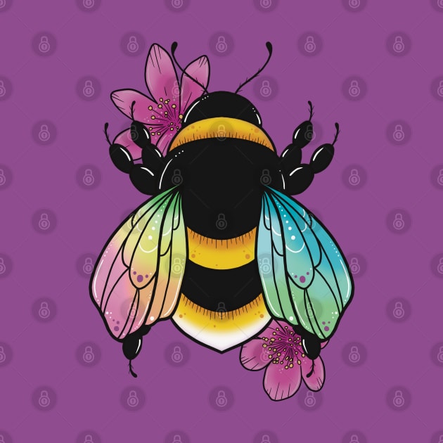 Rainbow Bee by Lorna Laine