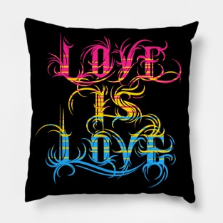 Love is Love - Pansexual Pride Pillow