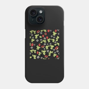 Strawberries and Ladybugs Phone Case