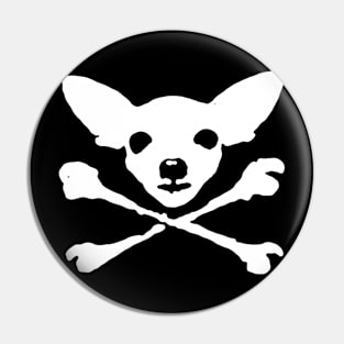 Chihuahua Crossbones Pin