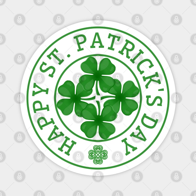 Happy St Patricks Day _ St Paddys Day Magnet by POD Creations