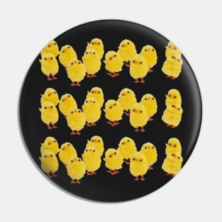 Cute Everybirdy Golder Birds Pattern Pin