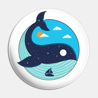 Whale Nature Pin