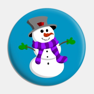 Snowman Pin