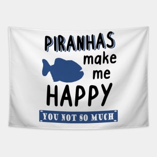 Piranhas Fan Teeth Bites Hunt Piranha Breeder Tapestry