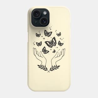Boho Art Hands with Butterfly T-Shirt Phone Case