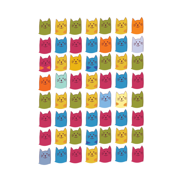 Cats Pattern by nickemporium1