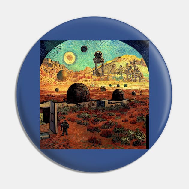 Starry Night in Mos Eisley Tatooine Pin by Grassroots Green