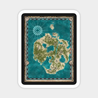 Pirate Adventure Map Magnet