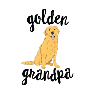 Golden Retriever Grandpa Pawpa Dog Grandparents Grand Paw T-Shirt