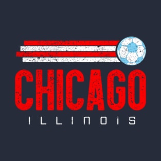 Chicago Soccer Retro Vintage T-Shirt